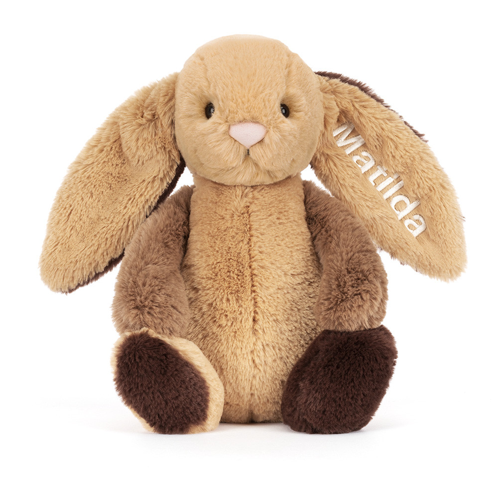 Personalized Bashful Patchwork Brown Bunny Original — image 5