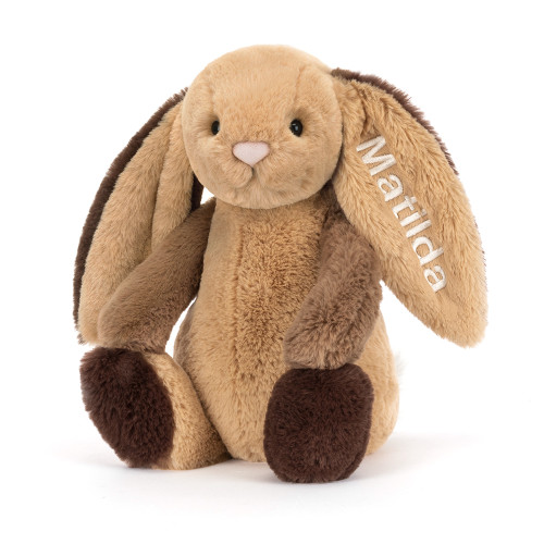 Personalized Bashful Patchwork Brown Bunny Original — image 7