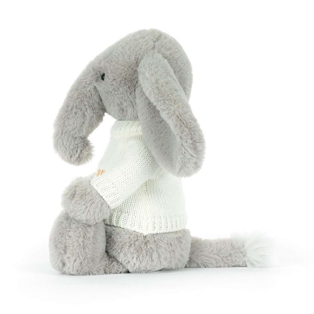 Bashful Luxe Elephant Thuddeus with Personalized Cream Jumper — image 2