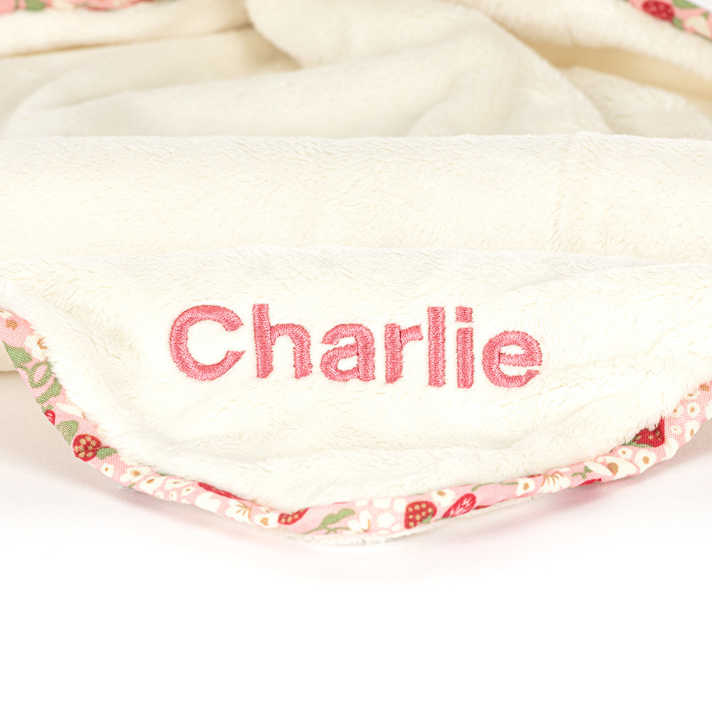 Personalized Blossom Cream Bunny 'Berry' Soother — image 2