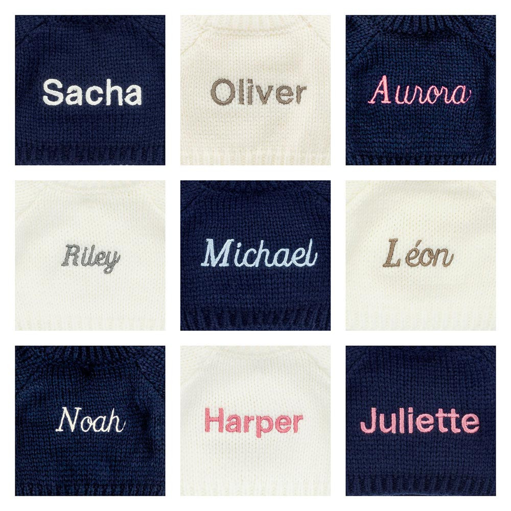 Hopscone Luxe Bunny with Personalized Navy Jumper — image 2