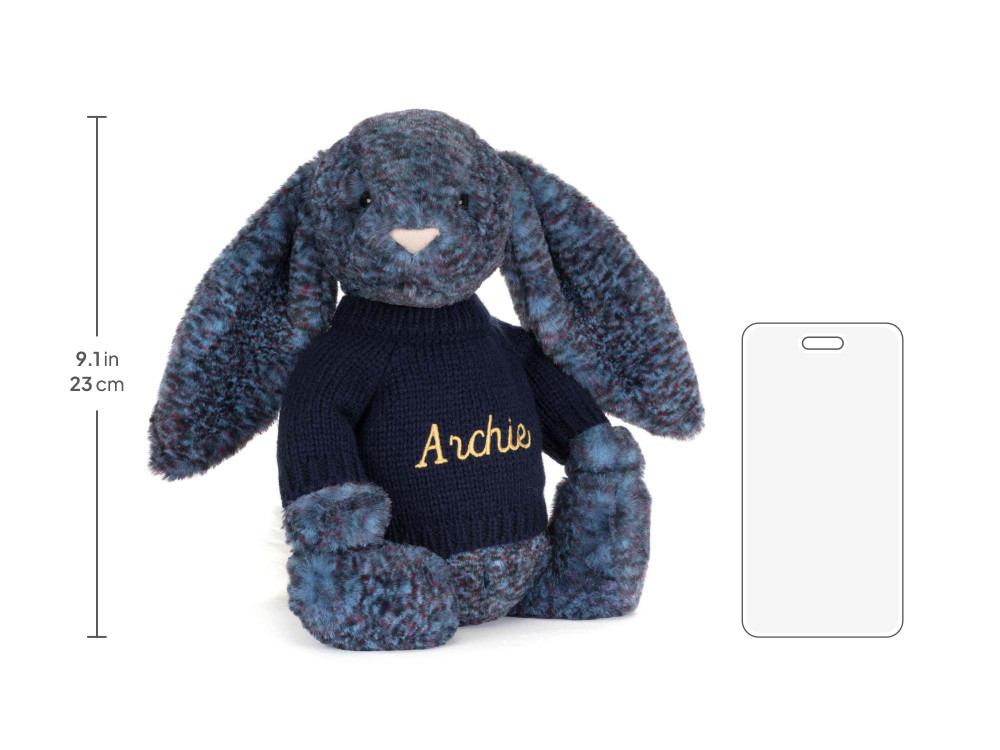 Hopscone Luxe Bunny with Personalized Navy Jumper — image 6
