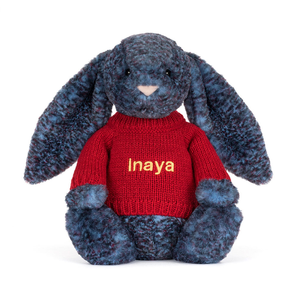 Hopscone Luxe Bunny with Personalized Red Jumper — image 5