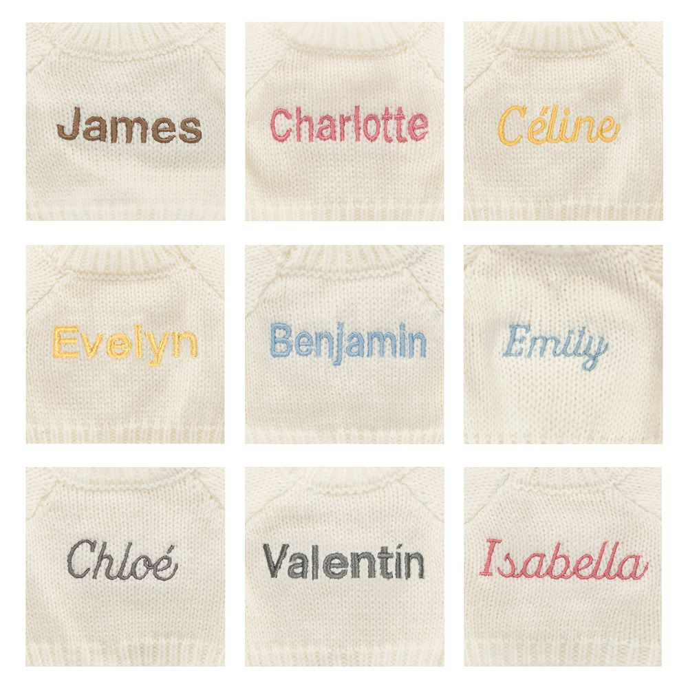 Blossom Blush Bunny 'Cherry' with Personalized Cream Jumper — image 2