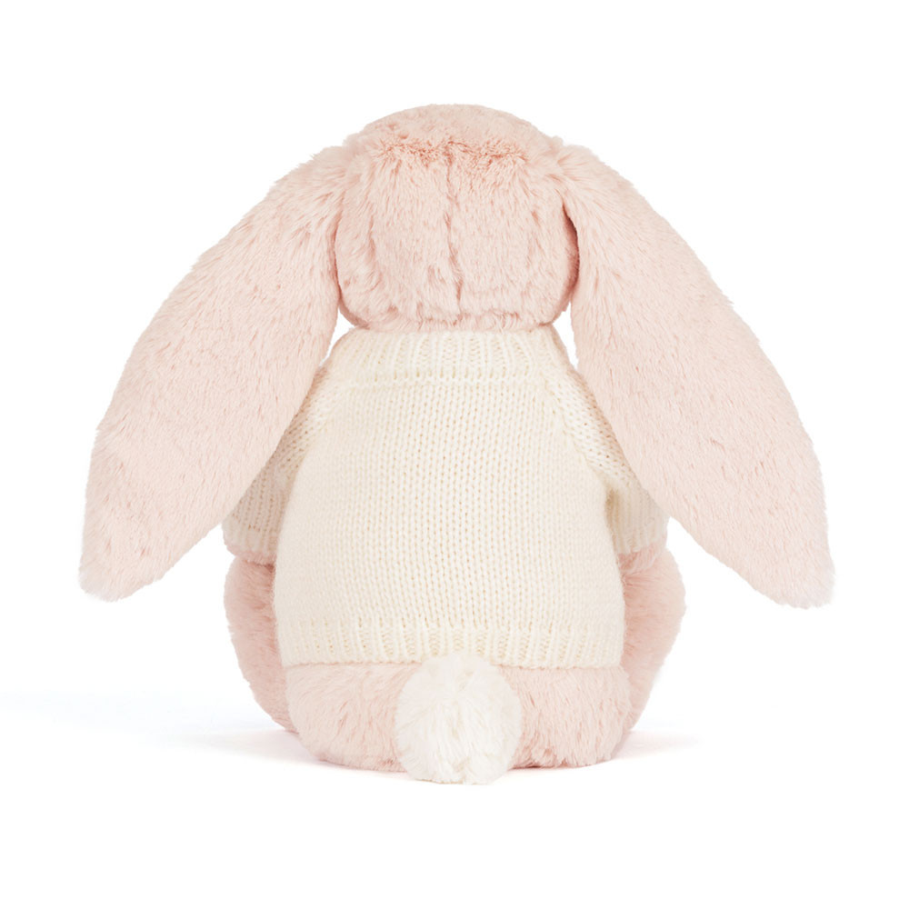 Blossom Blush Bunny 'Cherry' with Personalized Cream Jumper — image 4