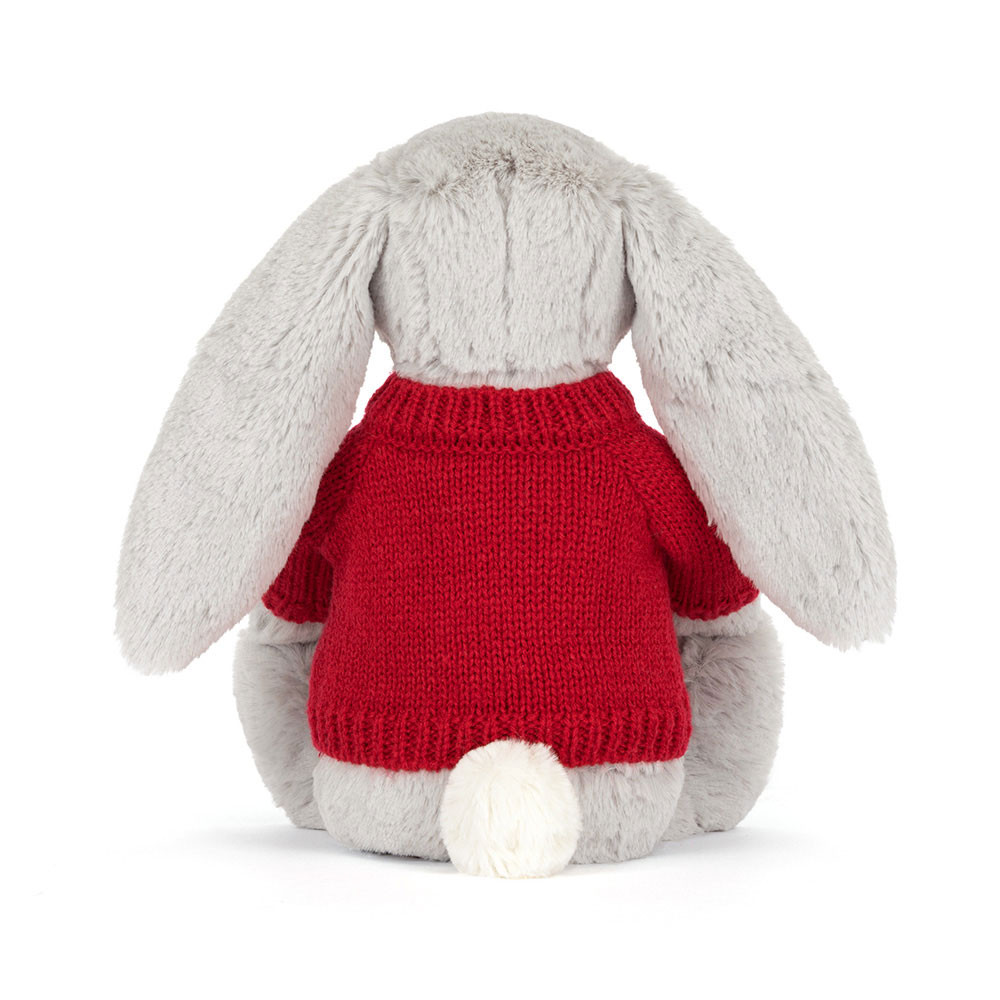 Blossom Silver Bunny 'Bloom' with Personalized Red Jumper  — image 4