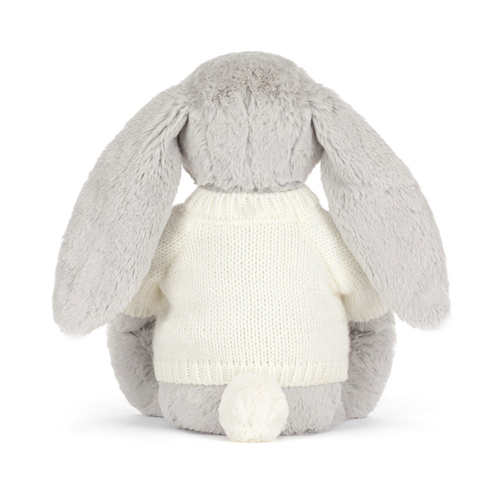 Blossom Silver Bunny 'Bloom' with Personalized Cream Jumper — image 4