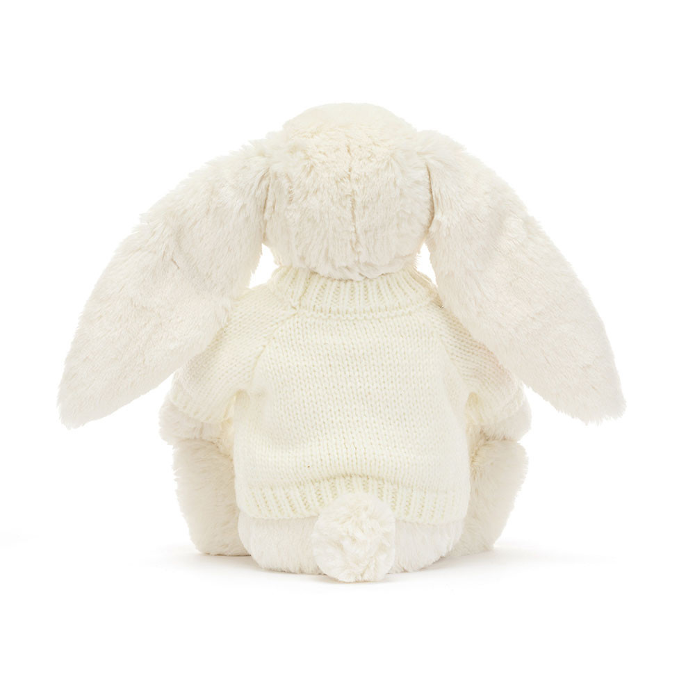 Blossom Cream Bunny 'Berry' with Personalized Cream Jumper — image 4