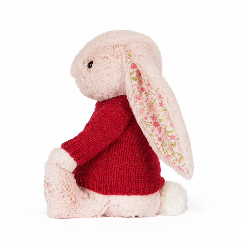 Blossom Blush Bunny 'Cherry' with Personalized Red Jumper — image 3