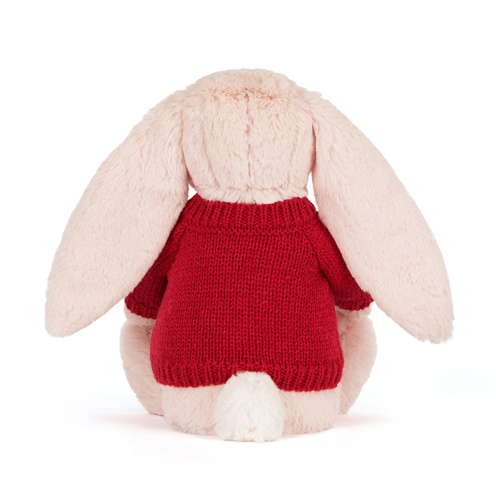 Blossom Blush Bunny 'Cherry' with Personalized Red Jumper — image 4
