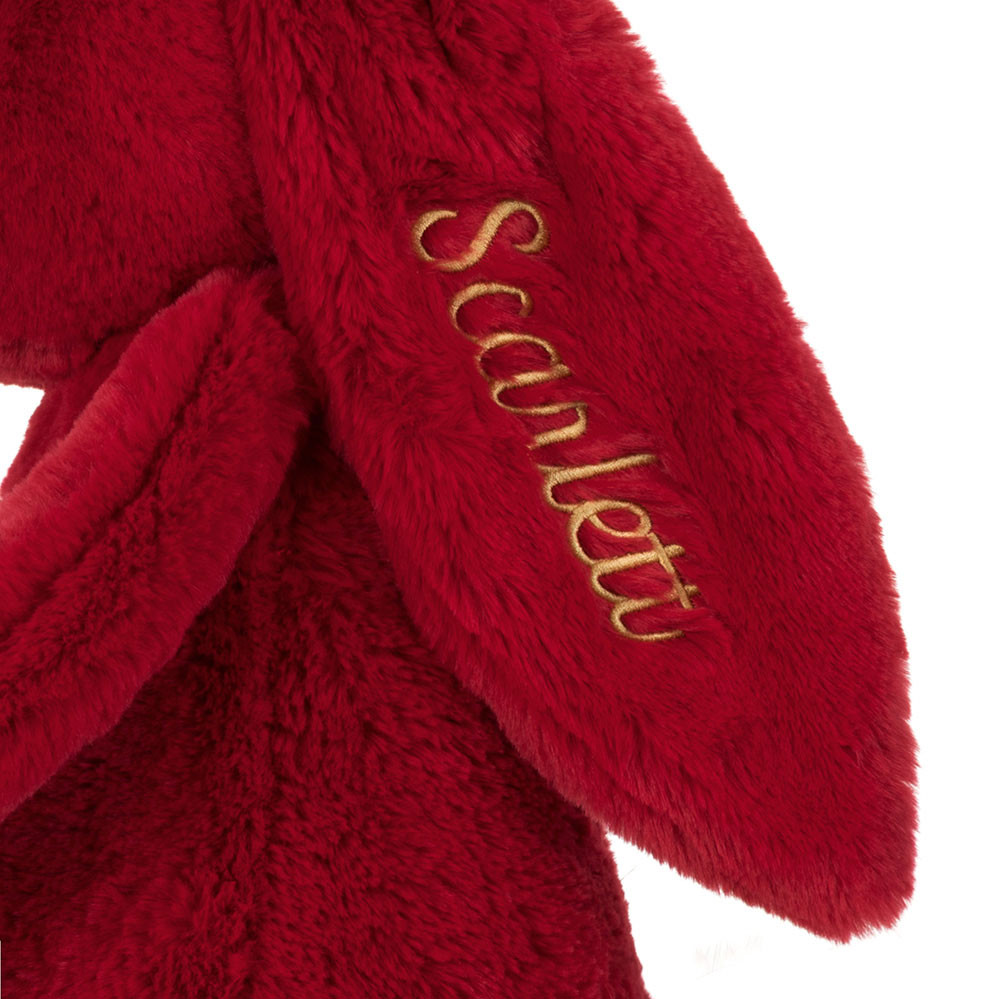 Personalized Bashful Luxe Bunny Scarlett Huge — image 2