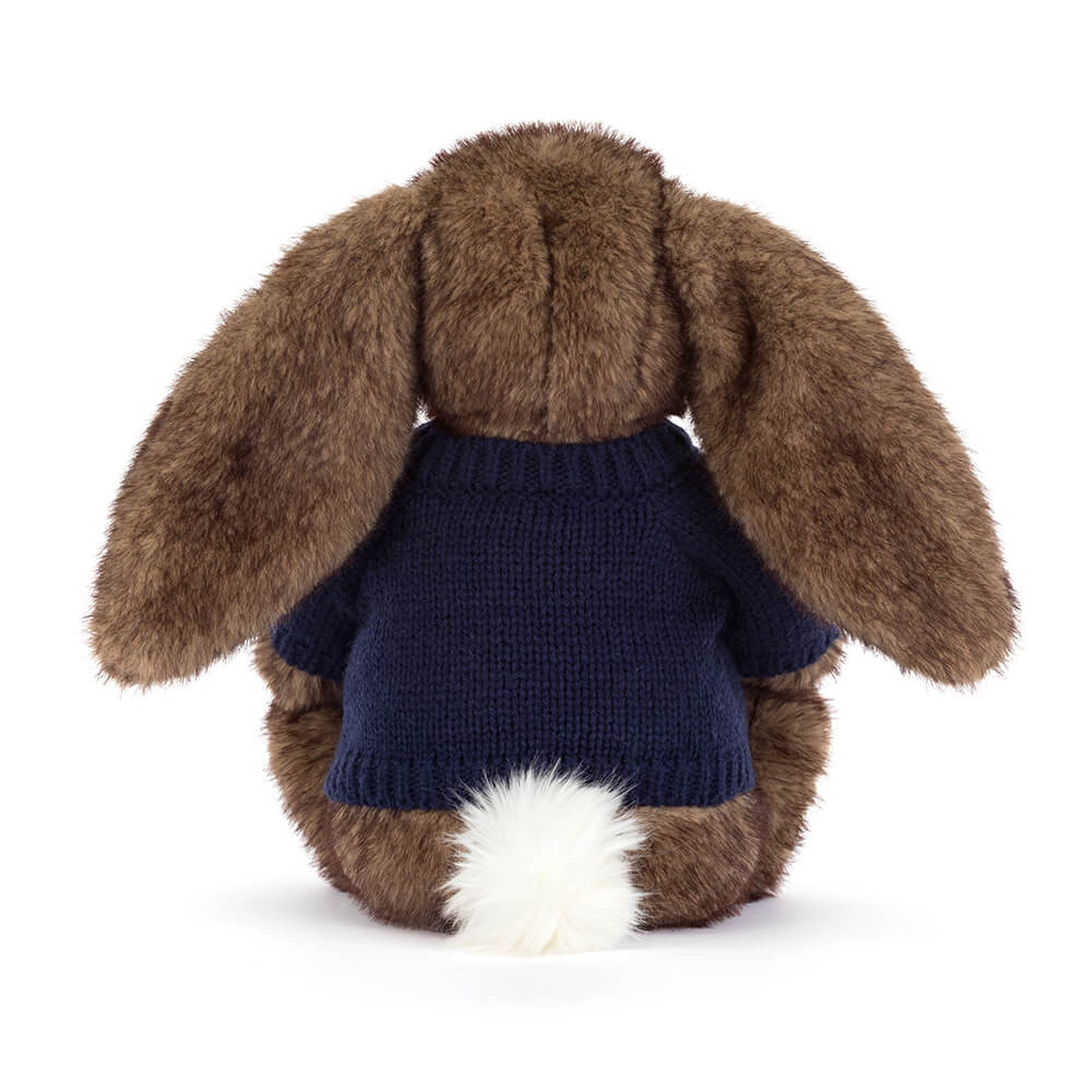 Hoppleston Luxe Bunny with Personalized Navy Jumper — image 4