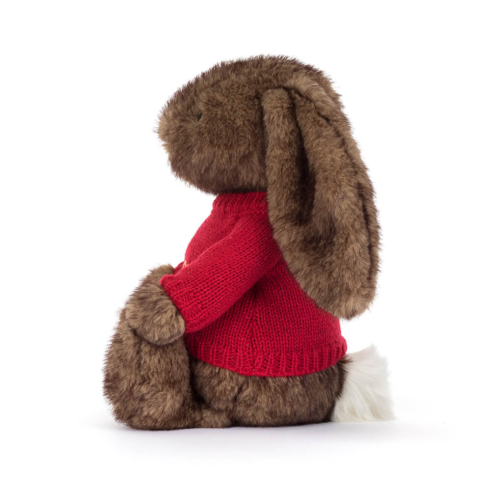 Hoppleston Luxe Bunny with Personalized Red Jumper — image 3