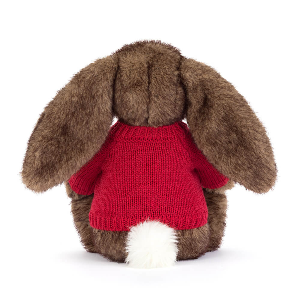 Hoppleston Luxe Bunny with Personalized Red Jumper — image 4