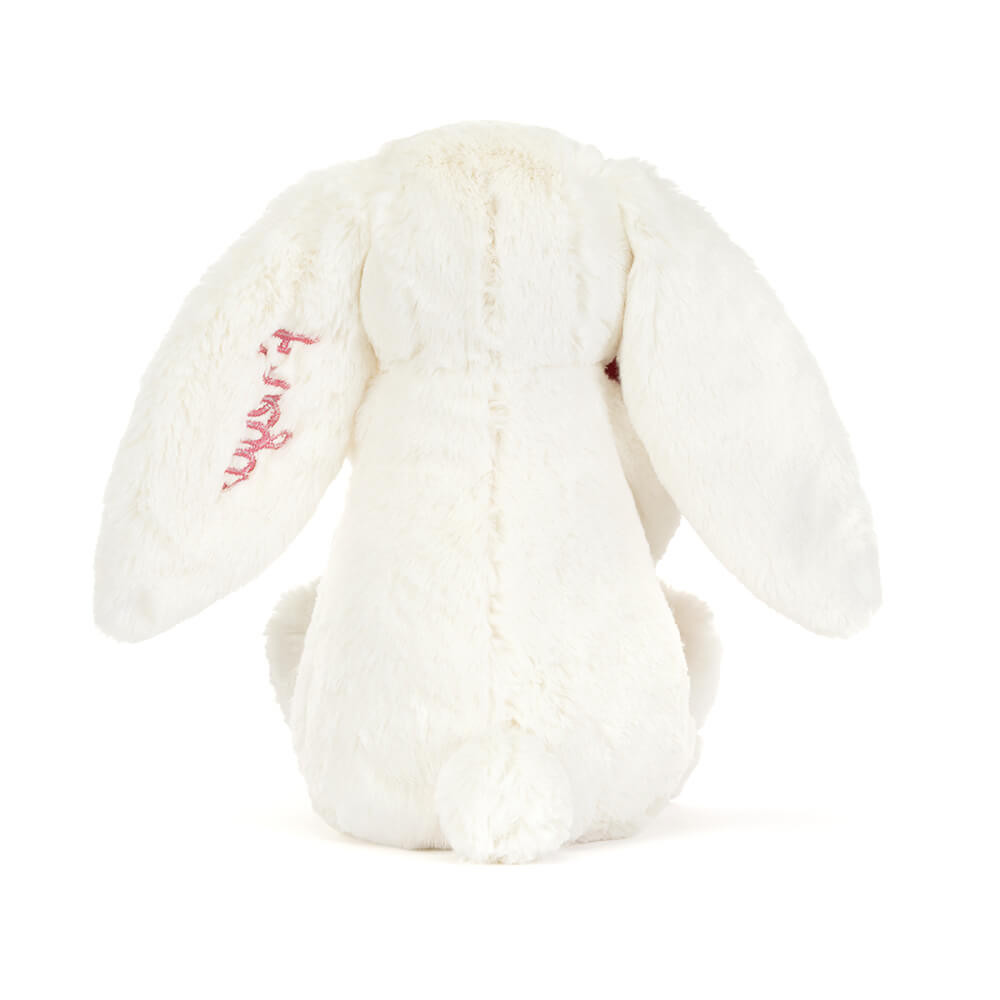 Personalized Cream Bunny with Rose — image 4