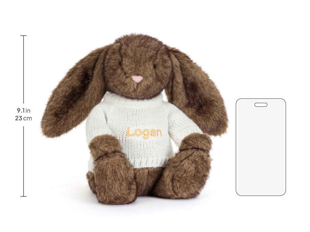 Hoppleston Luxe Bunny with Personalized Cream Jumper — image 6