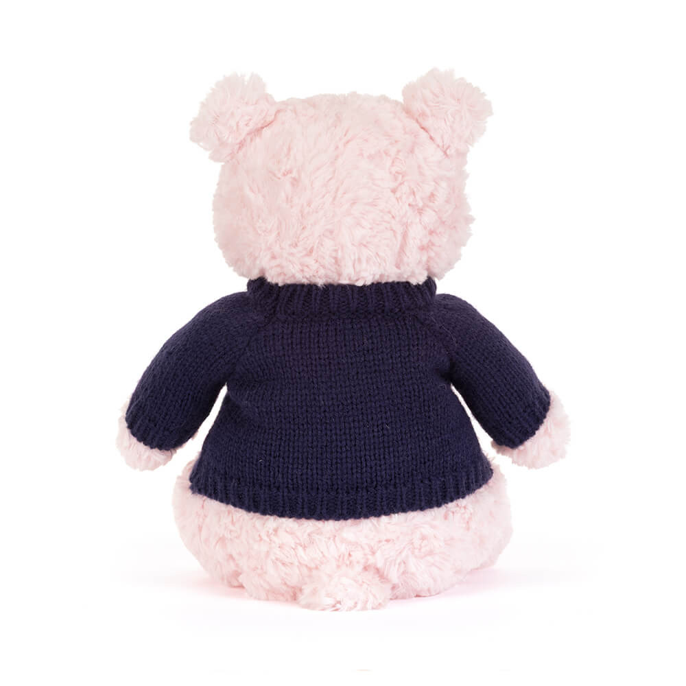 Leola Bear with Personalized Navy Jumper — image 4