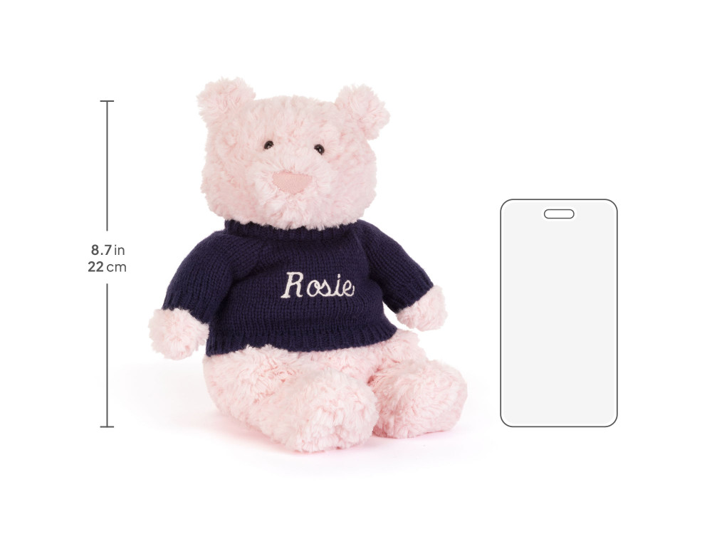 Leola Bear with Personalized Navy Jumper — image 6