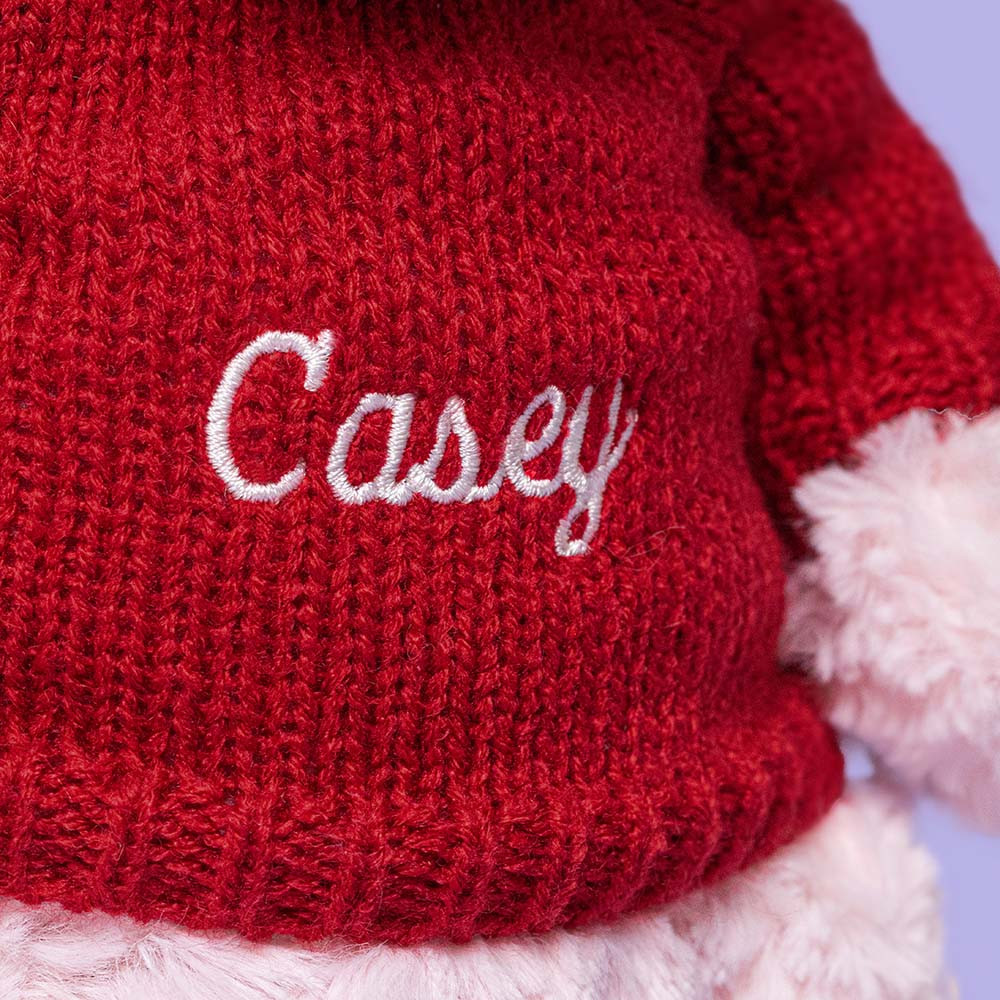 Leola Bear with Personalized Red Jumper — image 2