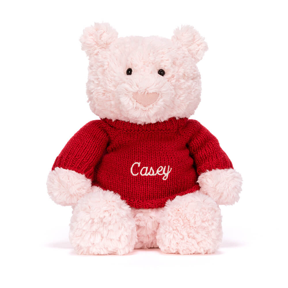 Leola Bear with Personalized Red Jumper — image 5