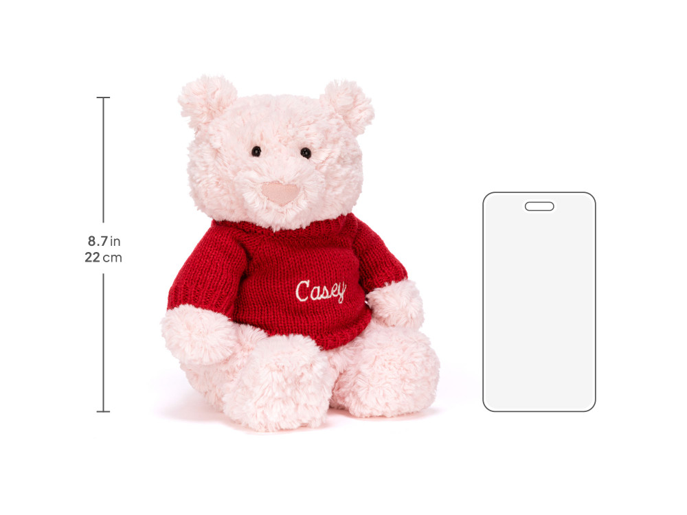 Leola Bear with Personalized Red Jumper — image 6