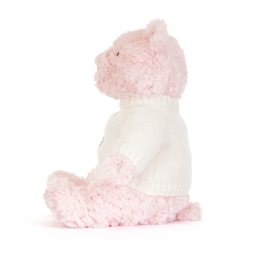 Leola Bear with Personalized Cream Jumper — image 3