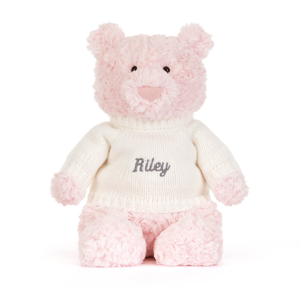 Leola Bear with Personalized Cream Jumper — image 5