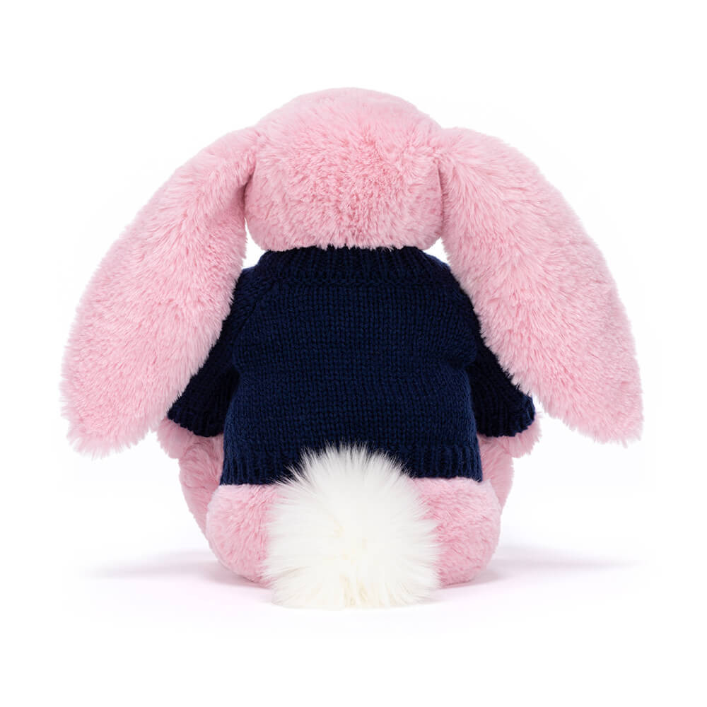 Blushkin Blossom Luxe Bunny with Personalized Navy Jumper — image 4