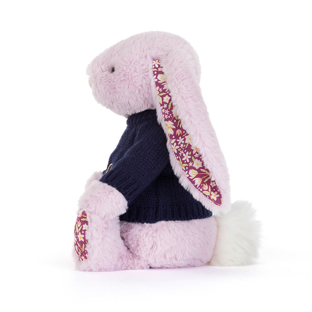 Thistlepop Blossom Luxe Bunny with Personalized Navy Jumper — image 3