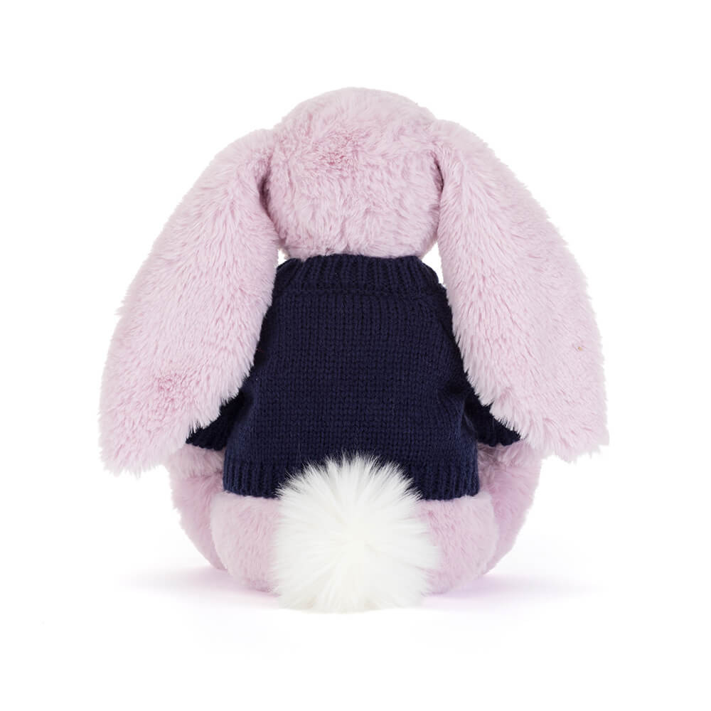 Thistlepop Blossom Luxe Bunny with Personalized Navy Jumper — image 4