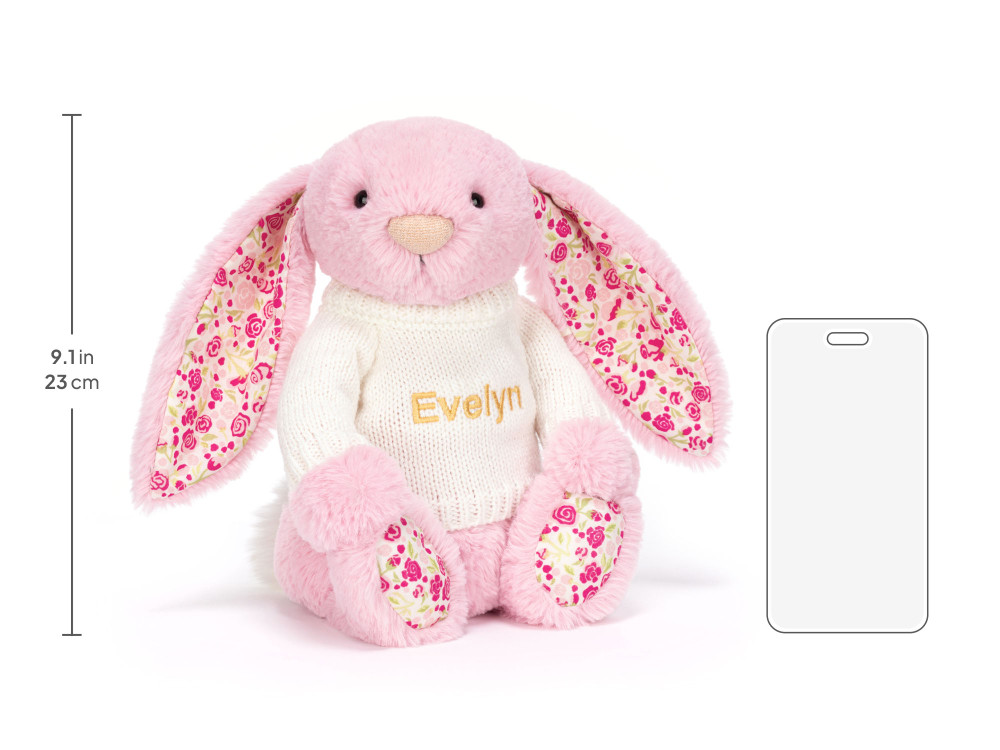 Blushkin Blossom Luxe Bunny with Personalized Cream Jumper — image 6