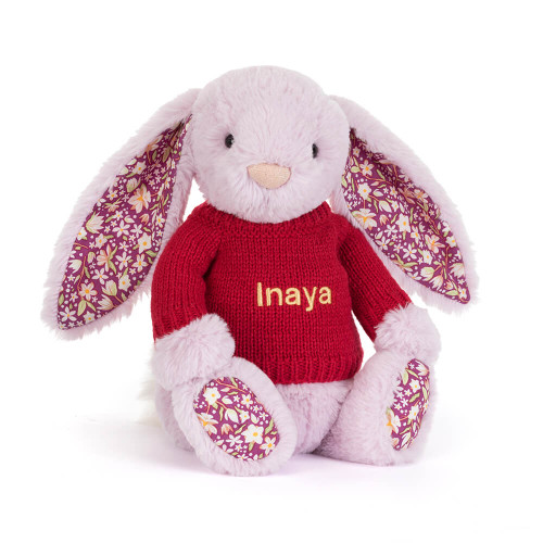Thistlepop Blossom Luxe Bunny with Personalized Red Jumper — image 7