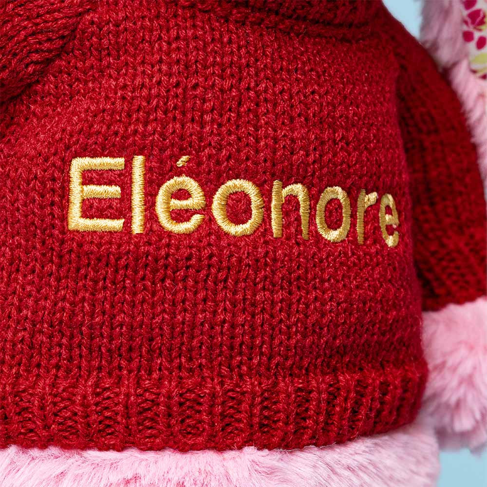 Blushkin Blossom Luxe Bunny with Personalized Red Jumper — image 2