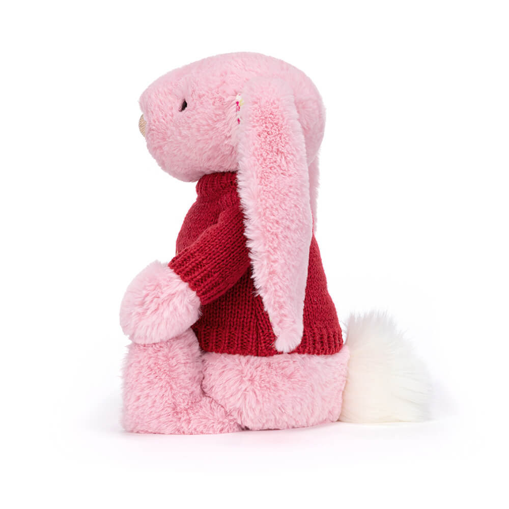 Blushkin Blossom Luxe Bunny with Personalized Red Jumper — image 3
