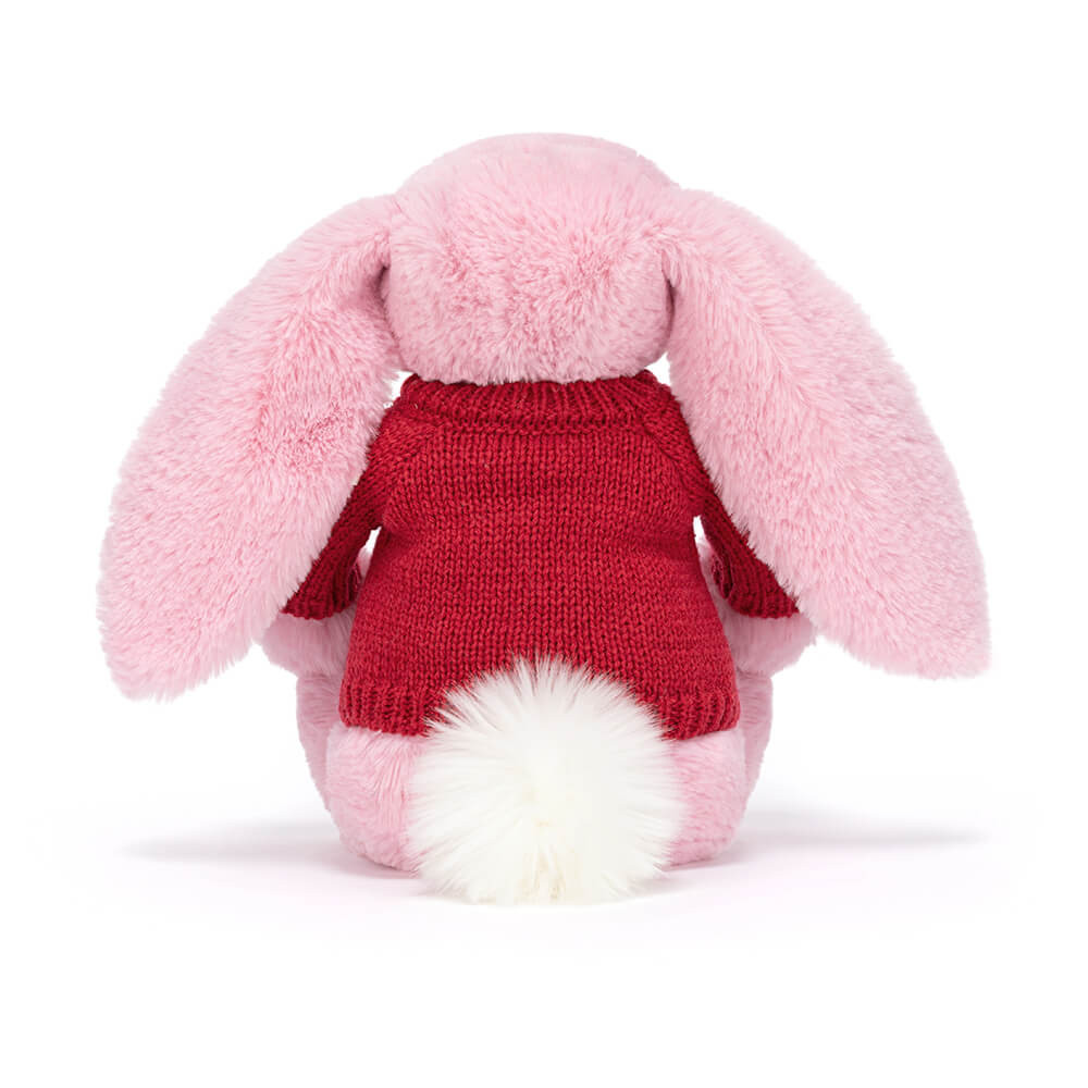 Blushkin Blossom Luxe Bunny with Personalized Red Jumper — image 4