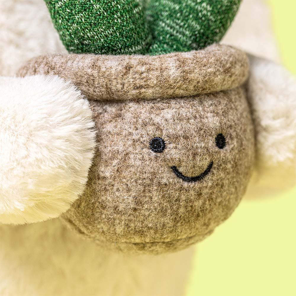 Cream Bunny with Plant — image 2