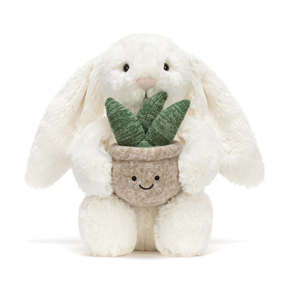 Cream Bunny with Plant — image 5
