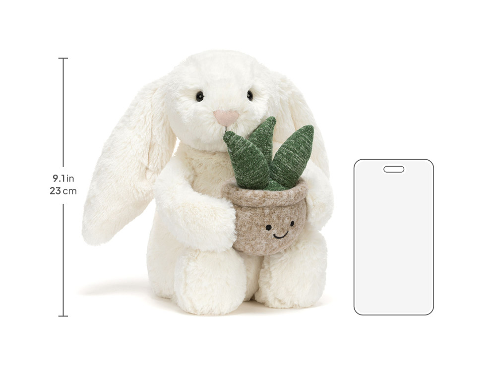 Cream Bunny with Plant — image 6