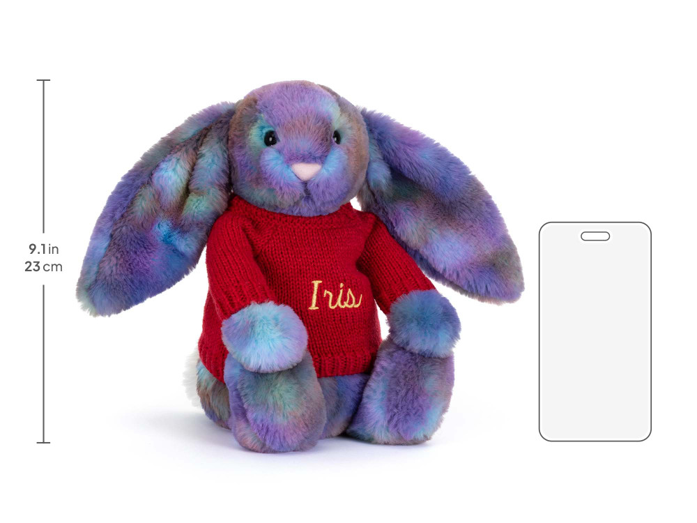 Zodihop Luxe Bunny with Personalized Red Jumper — image 6