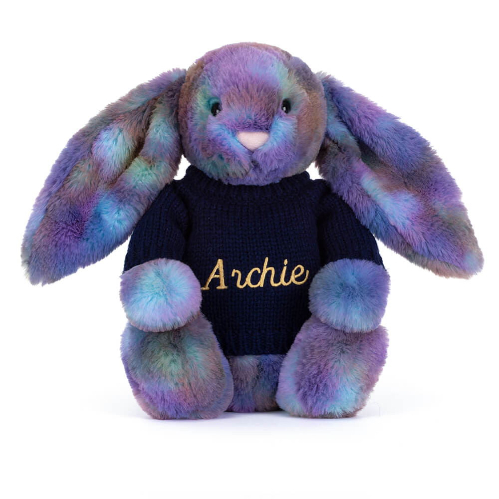 Zodihop Luxe Bunny with Personalized Navy Jumper — image 5
