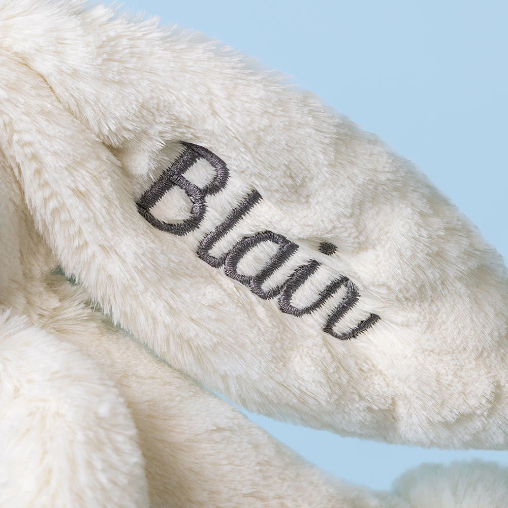 Personalized Cream Bunny with Plant — image 2