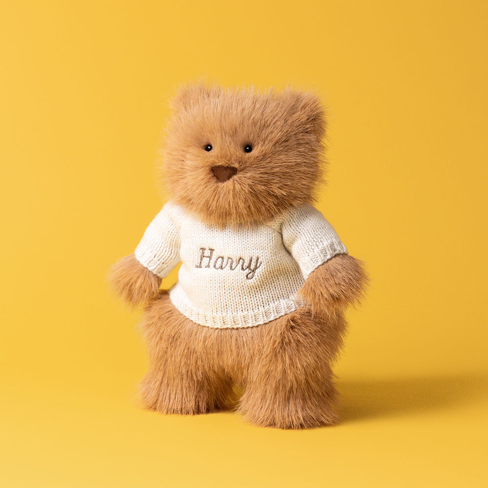 Bartholomew Bear Bouffant with Personalized Cream Jumper — image 2