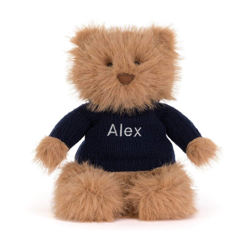 Bartholomew Bear Bouffant with Personalized Navy Jumper — image 5