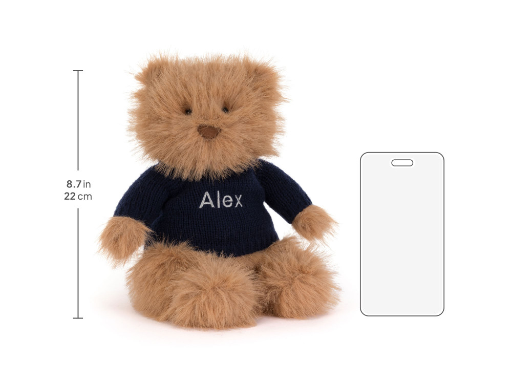 Bartholomew Bear Bouffant with Personalized Navy Jumper — image 6