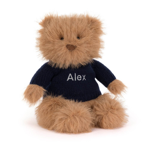 Bartholomew Bear Bouffant with Personalized Navy Jumper — image 7