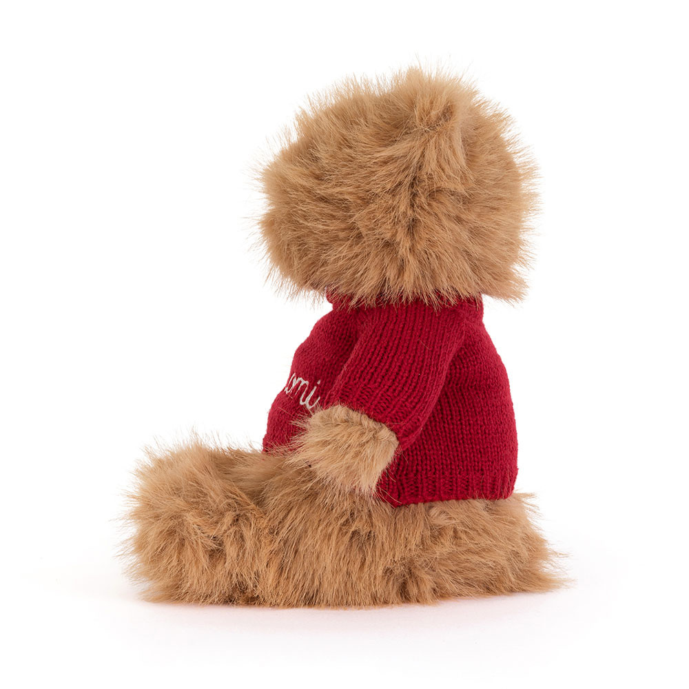 Bartholomew Bear Bouffant with Personalized Red Jumper — image 3