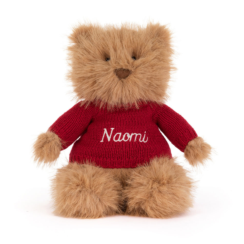 Bartholomew Bear Bouffant with Personalized Red Jumper — image 5