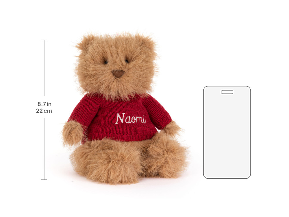 Bartholomew Bear Bouffant with Personalized Red Jumper — image 6