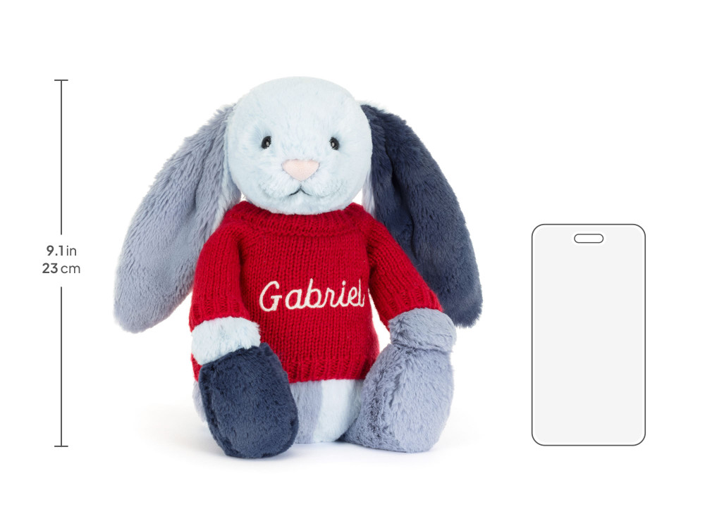 Puddlesea Bunny with Personalized Red Jumper — image 6