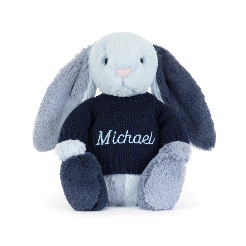 Puddlesea Bunny with Personalized Navy Jumper — image 5